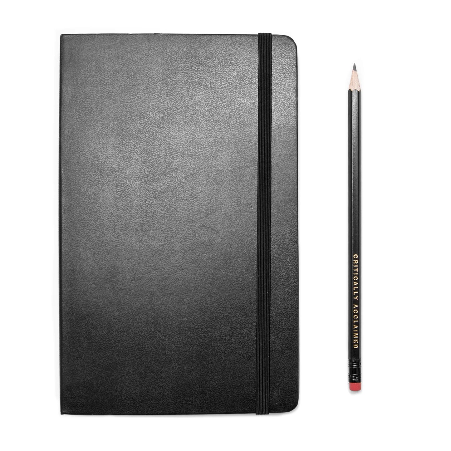 CA Writers Block HB Pencil alongside Moleskine