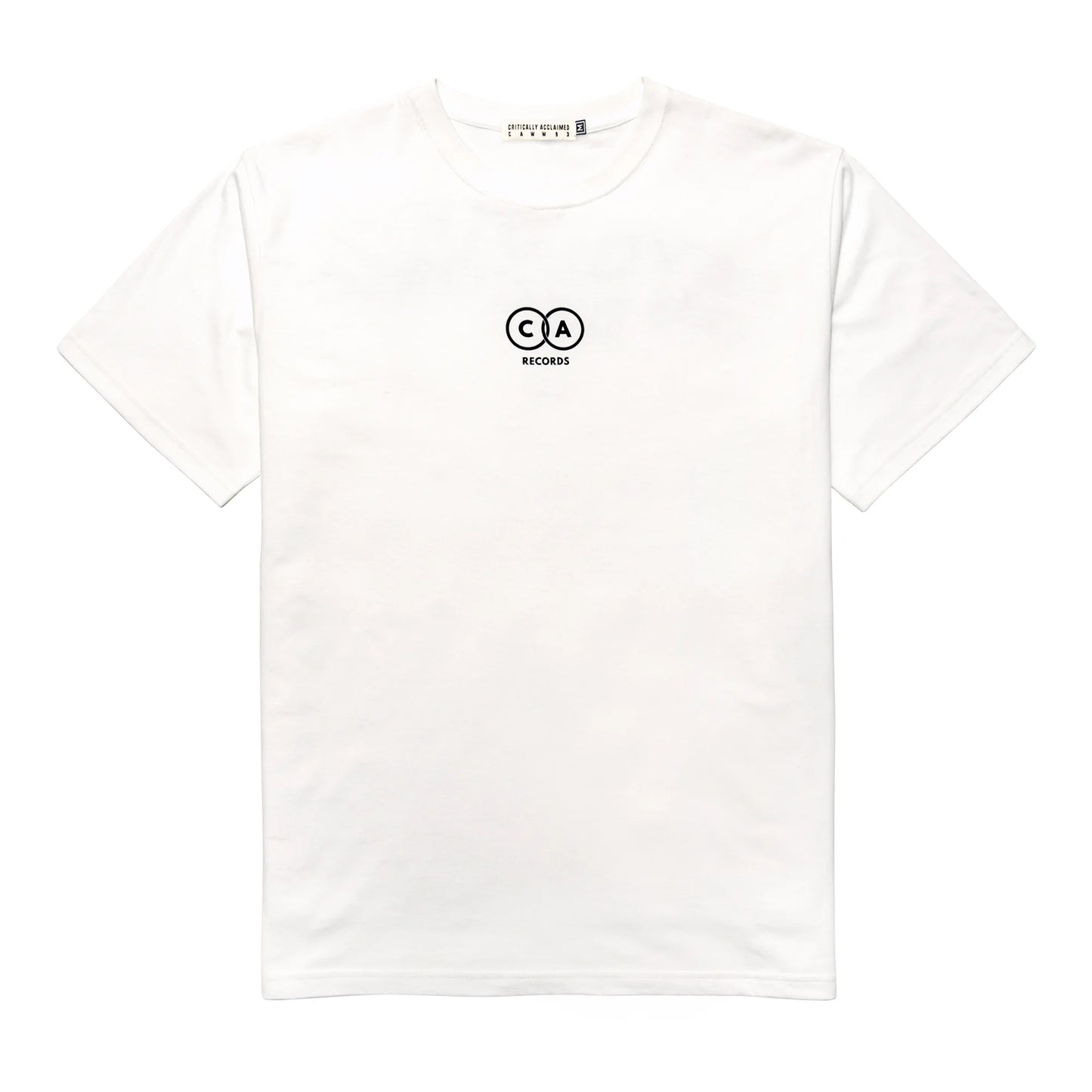Vintage White Vinyl Record Revolution Graphic T-Shirt Front