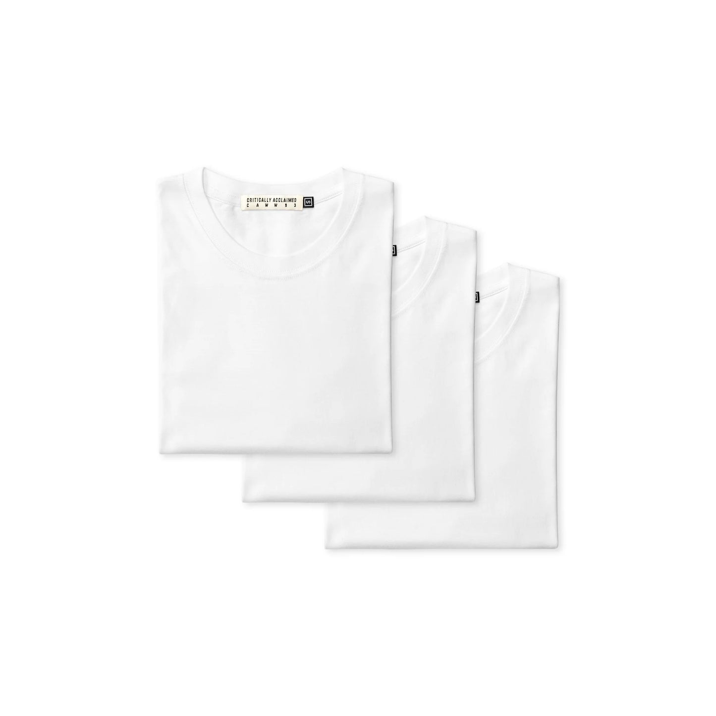 White Monotone Essential T-Shirt 3 Pack