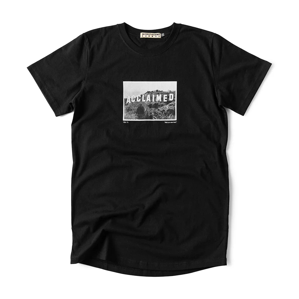 Acclaimed Hills T-Shirt Black Front