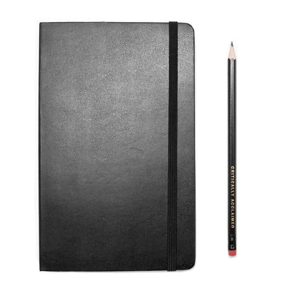CA Writers Block HB Pencil alongside Moleskine
