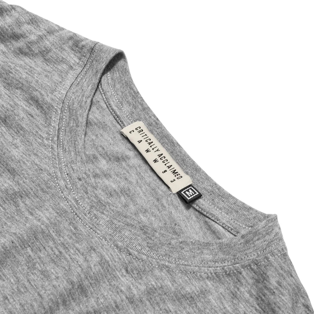 Grey Monotone Essential T-Shirt Collar