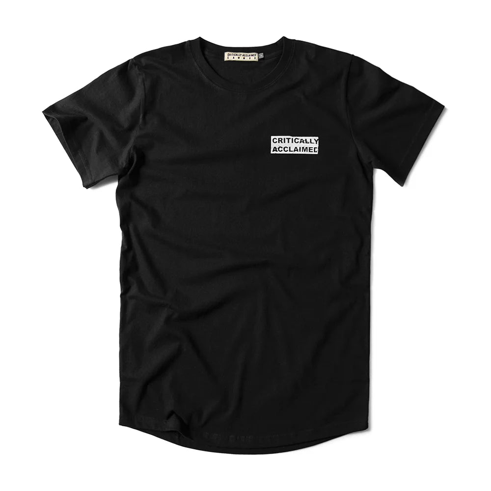 Progress T-Shirt Black Front Print