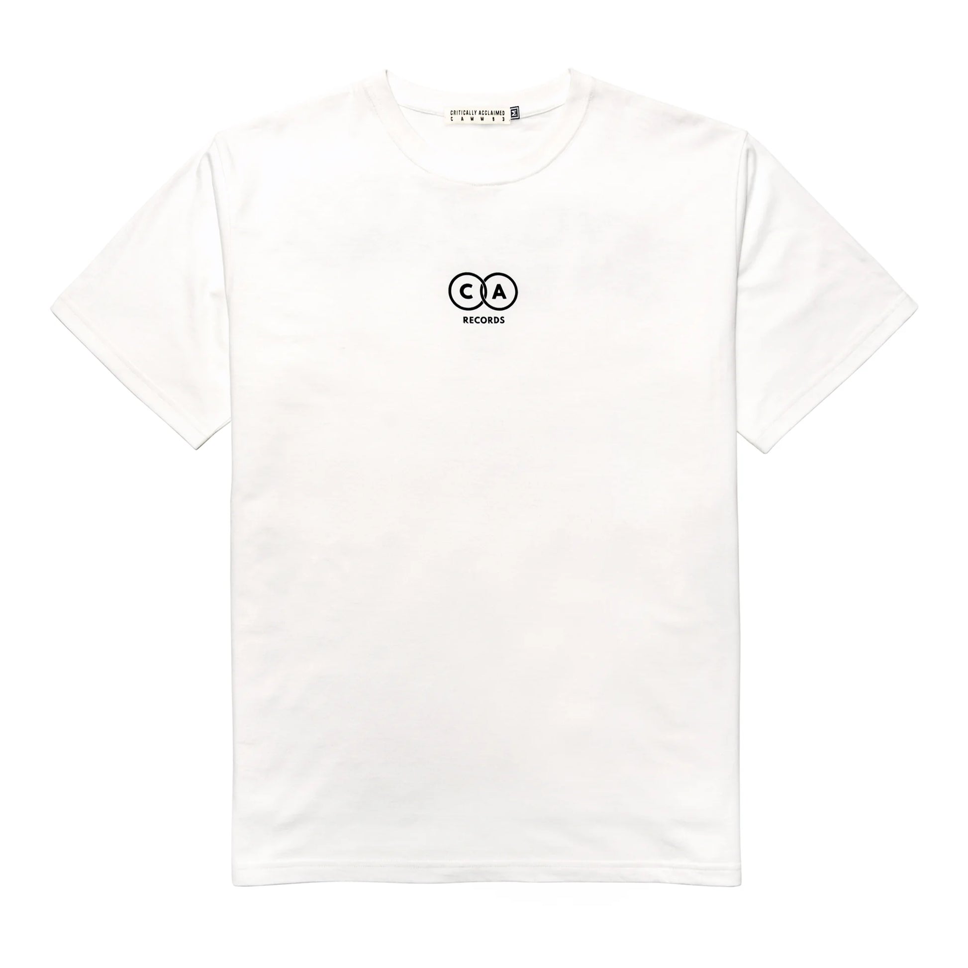 Vintage White Vinyl Record Revolution Graphic T-Shirt Front
