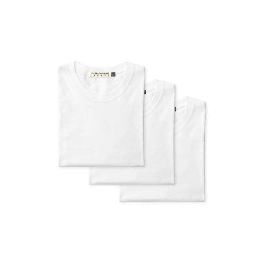 White Monotone Essential T-Shirt 3 Pack