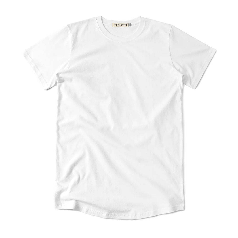 White Monotone Essential T-Shirt Front
