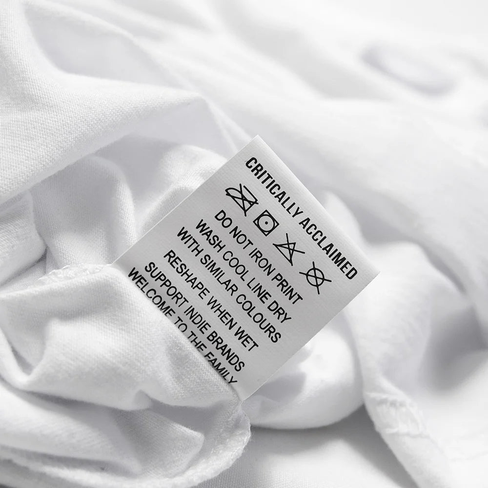 White Monotone Essential T-Shirt Tag